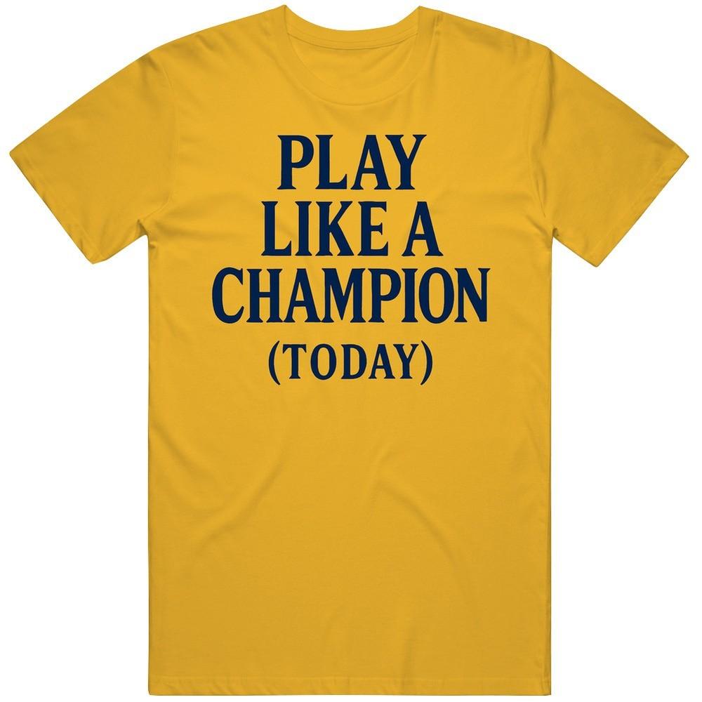 Cool Play Like A Champion Today College Football Fan Great Gift Idea T Shirt Unisex T-Shirt