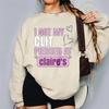 I Got My Clit Pierced At Claire’s Pink Heart Graphic Sweatshirt Funny Slogan Print Pullover Novelty Streetwear Casual Sweatshirt