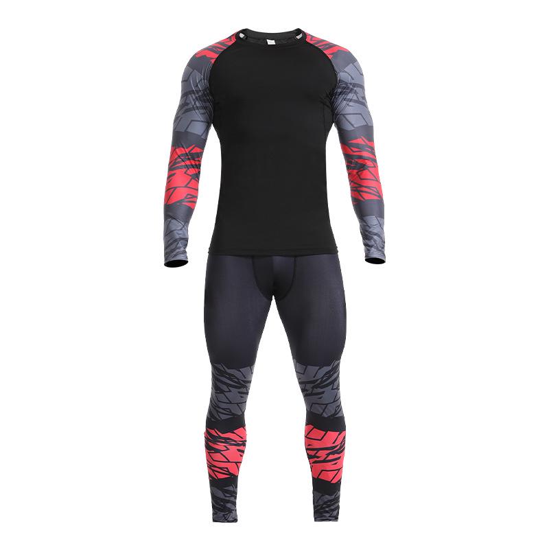 Men's Quick-Dry Summer Sports Set: Elastic T-Shirt & Breathable Vest for Outdoor Fitness and Running