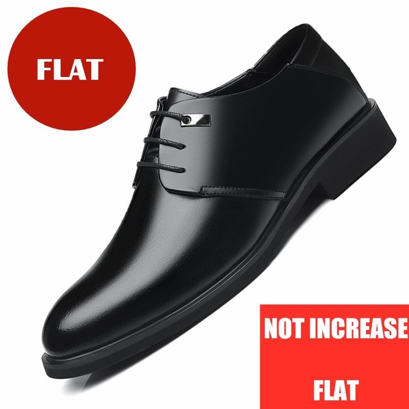 

Fashion Summer Hollow Height Increasing Shoes Men Elevator Shoes 6CM Invisible Insole for Daily Wedding Office Leather Shoes Man Taller 37