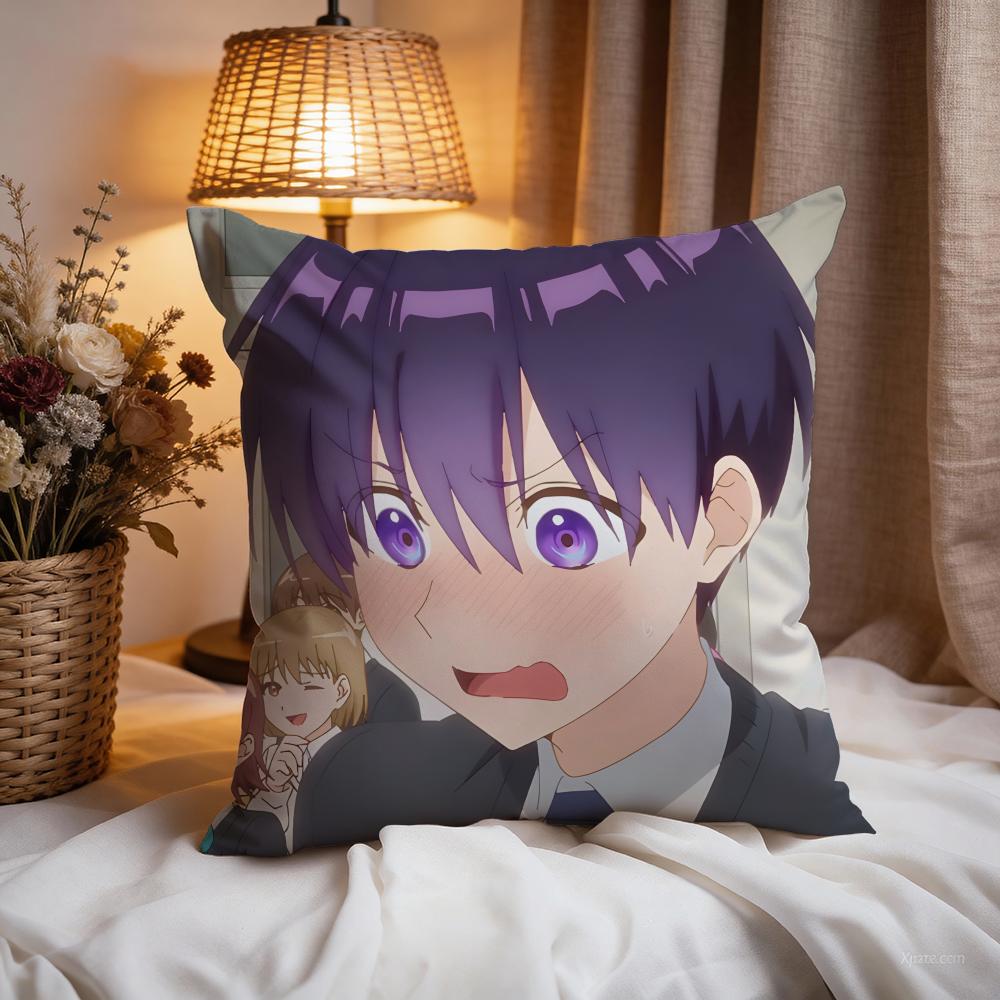 sShikimoris Not Just aCuties Cushion Cover Premium Comfort Reversible Pillow Cove -Two In One Design for Any Room & Car Interior