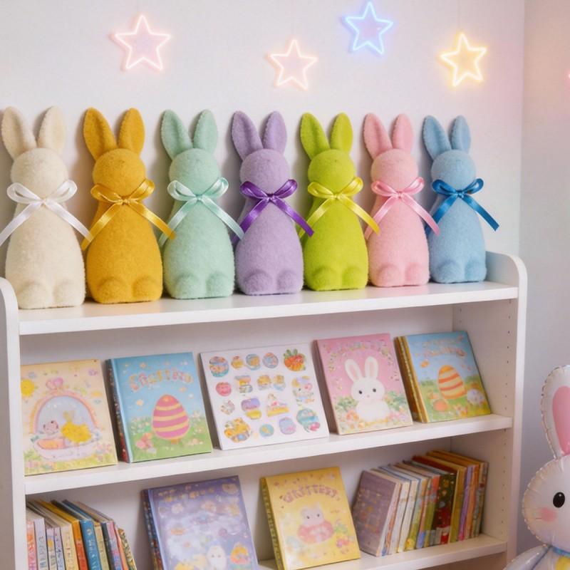 Easter Rabbits Ornament Honeycomb Paper Bunny Desktop Decor  Easter Festival Party Garden Yard Decorations Happy Easter Gift