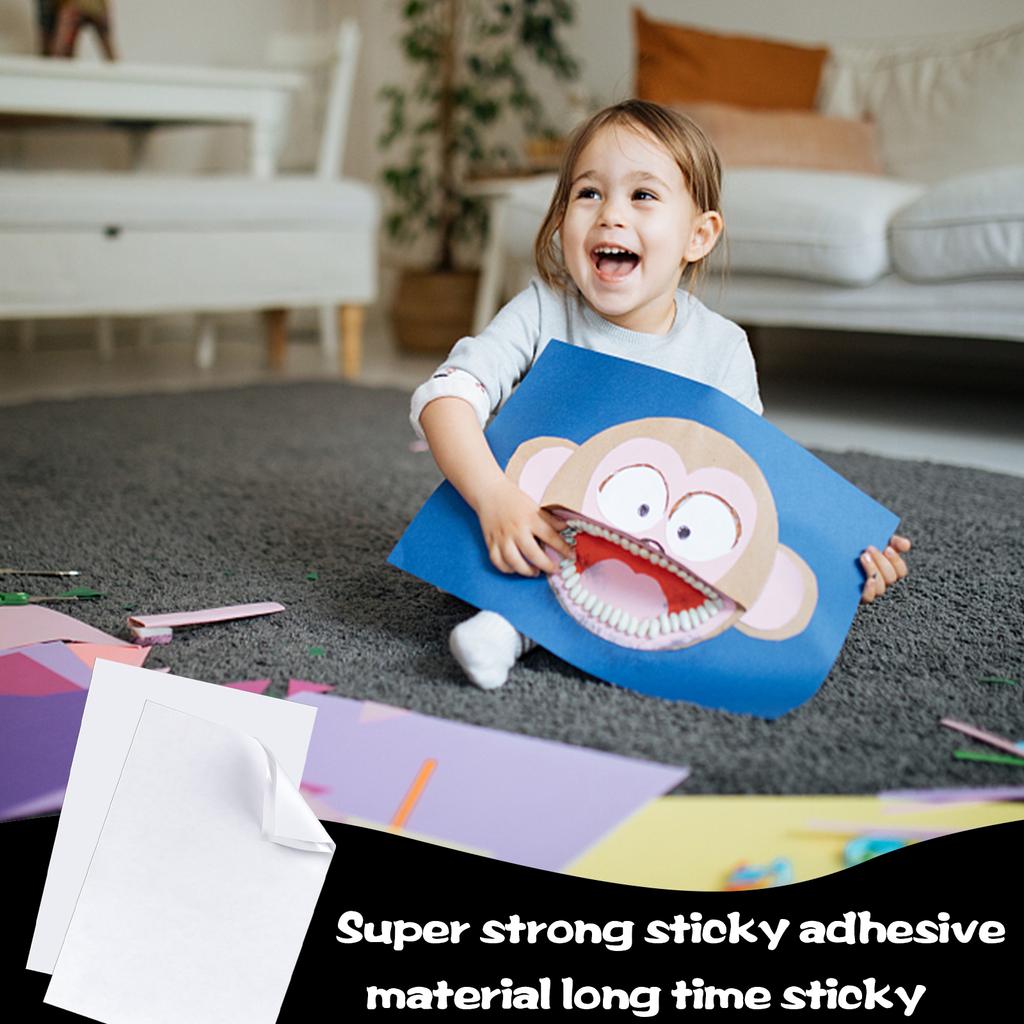 30-Piece Double Sided Tape Sheets A4 Size Clear Strong Adhesive Sticky Tape