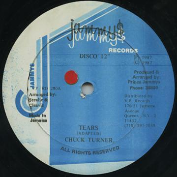 

12inch Record CHUCK TURNER Tears VPRD280 JAMMYS RECORD 1987 Jamaica Reggae Ska Dub Used
