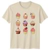 Assorted Watercolor Cupcakes Unisexs TShirt Cupcakes Baking Birthday Gift