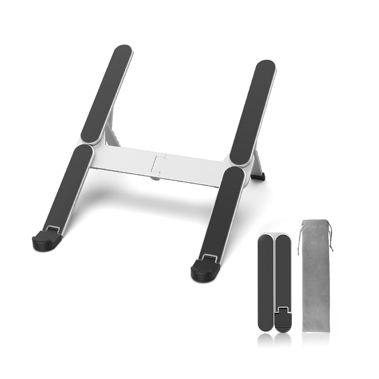 

Foldable Laptop Adjustable Ergonomic Design for Inch Includes Storage Portable and Stable Design Stand, Ultra-Lightweight, Angle, 10-16 Laptops,