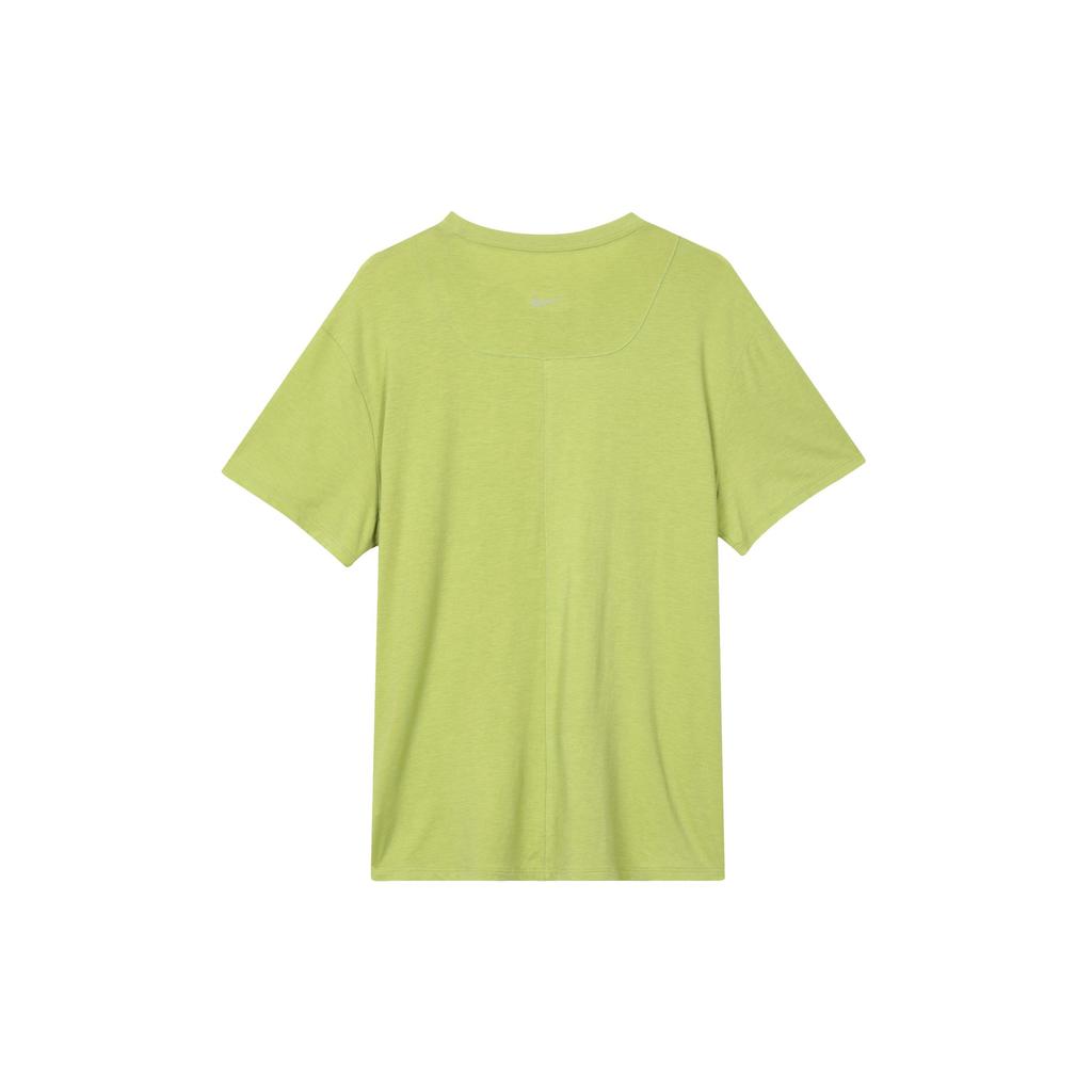 Nike Solid Color Logo Quick-Dry Short Sleeve Drop Shoulder T-Shirt Women Tops Pear-Green FN2815-377