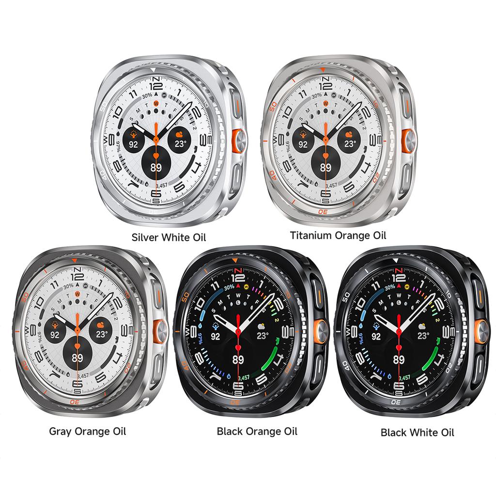 Metal Protective Case For Samsung Galaxy Watch Ultra 2025 PC&Alloy Hard Cover For Galaxy Watch 7 Ultra 47mm Bumper Accessories