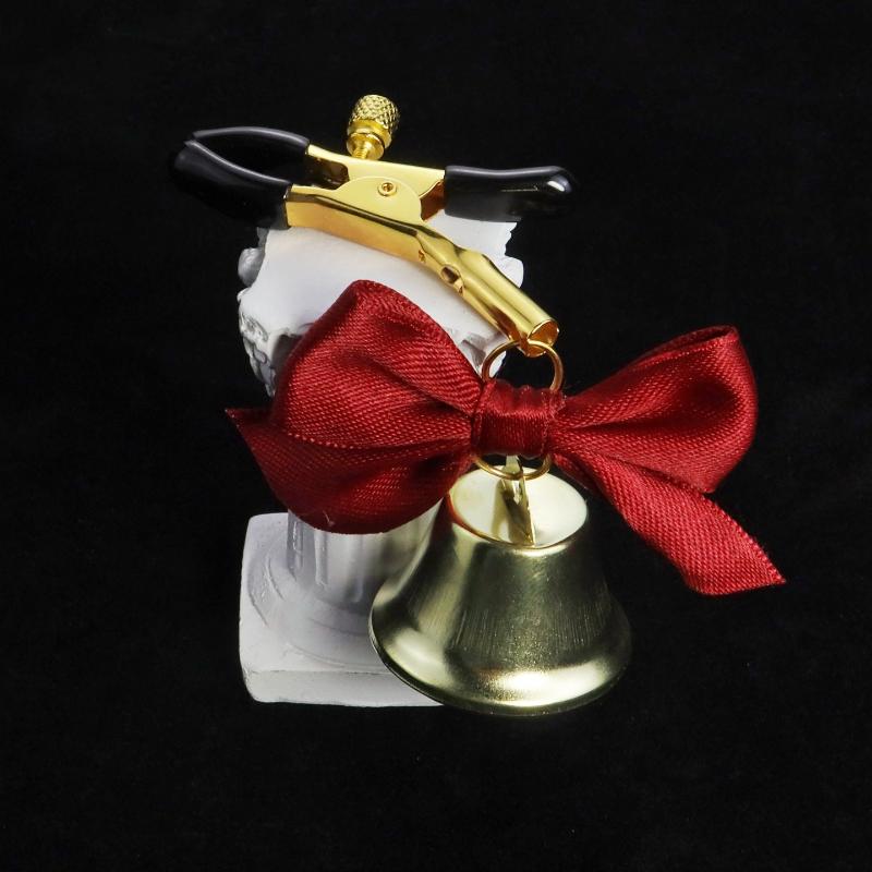 1Pairs Sexy Bow Adjustable Nipple Clamp Breast Small Bell Adult Teasing Sex Toys For Couples