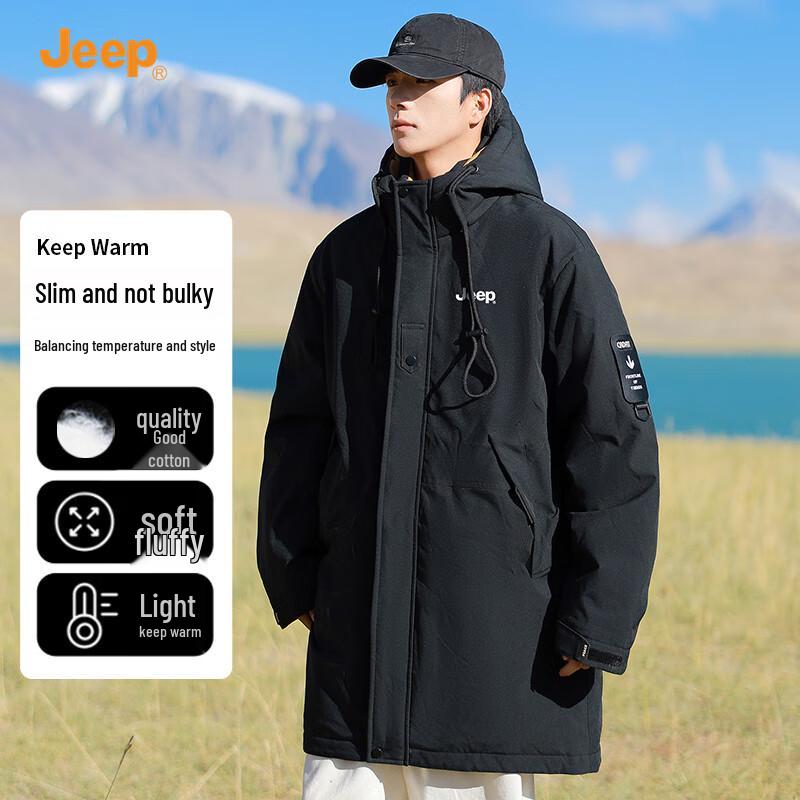 JEEP Men's Outdoor Hooded Parka Jacket
