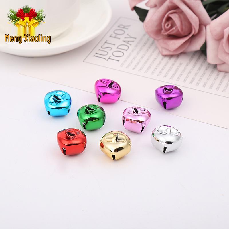 Eco-Friendly Colored Christmas Tree Bells - Vacuum Plated DIY Craft Accessories