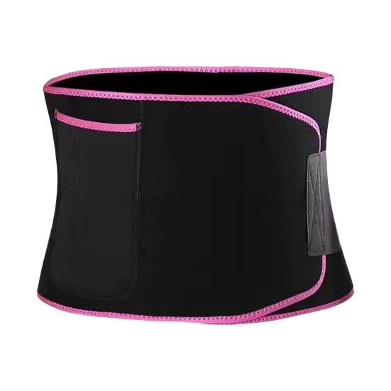 

Waist Trainer Belt Sweat Band Men Women Sweat Enhancing Lower Belly Fat Sauna Waist Trimmer Body Shaper Slimming Belt Stomach Wrap S розовый