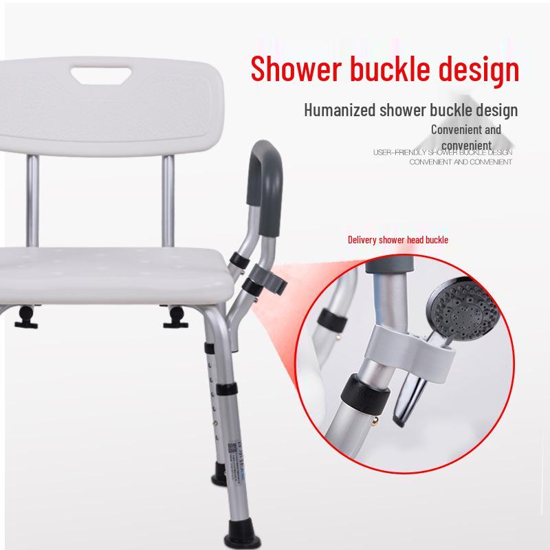 Älterer Rutschfester Badestuhl - Altersfreundlicher Duschhocker
