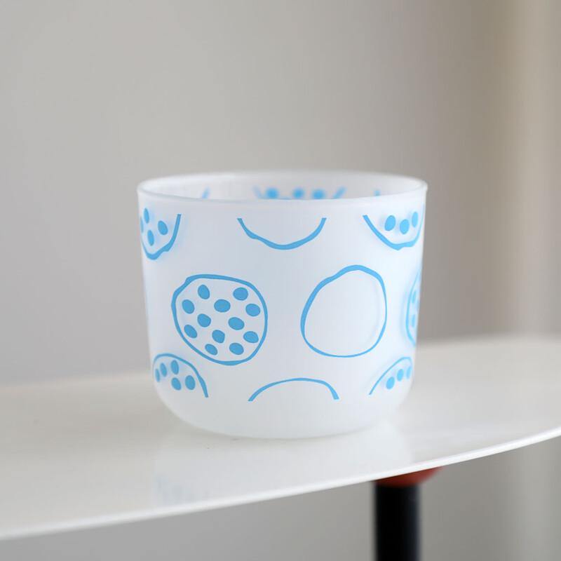 OLOEY Frosted Polka Dot High Borosilicate Glass Cup