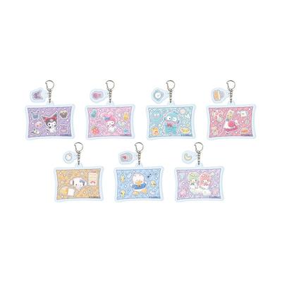 Sanrio Characters 04 [Graph Art Illustration] Acrylic Keychain with Parts, Box of 7