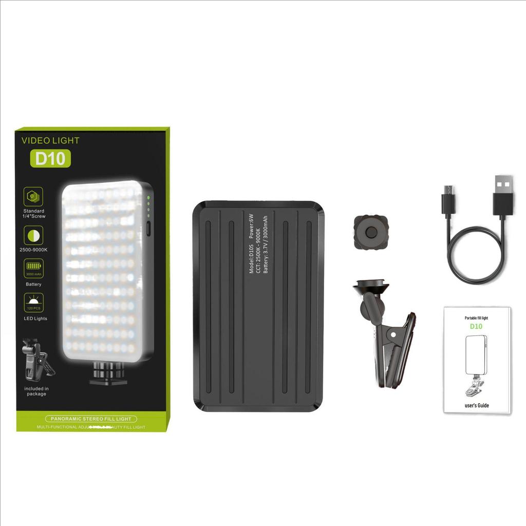 Portable RGB Fill Light for Mobile and Vlog Photography