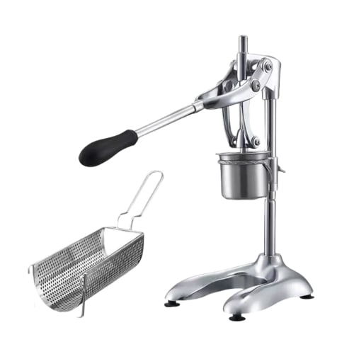 

Машина для приготовления очень длинного картофеля фри Qobvoeh, нержавеющая сталь, 30 см, ручной экструдер для картофеля, пресс-экструдер с корзиной для жарки, порошок для очень длинного картофеля фри