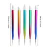 5Pcs Dual Heads Gradient Dotting Pen Brush with Silicone Rhinestones Gem Picker Crystal Picking Manicure Nail Art Tools