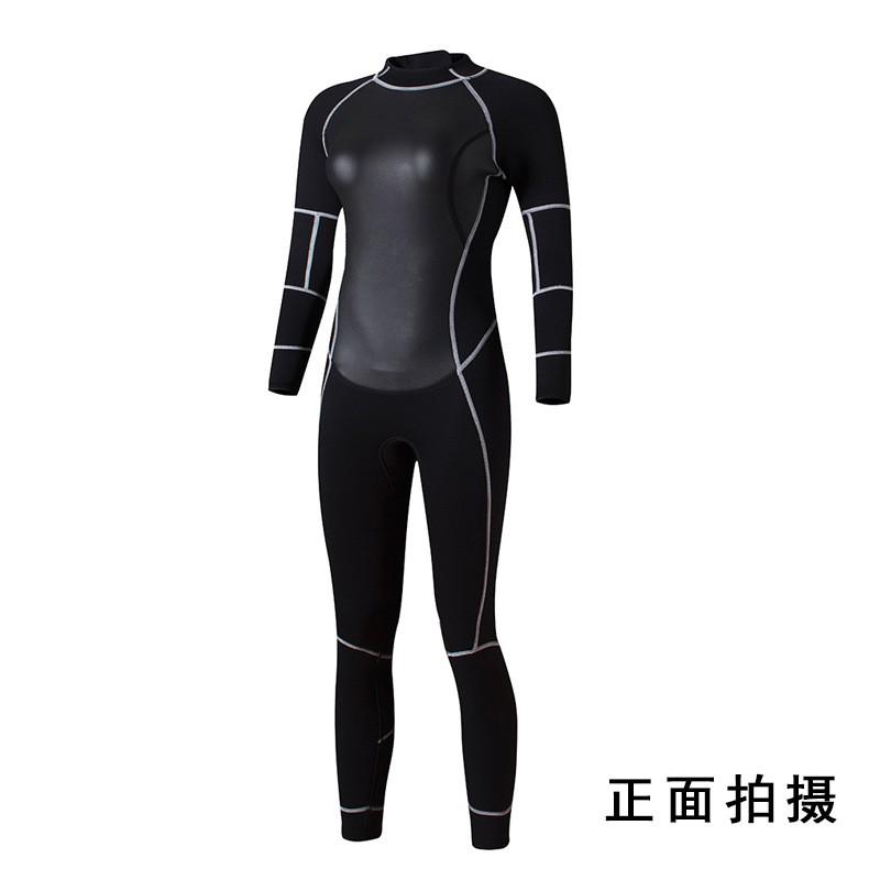 Womens 3mm Full Body Wetsuit Snorkeling Swimming Diving Warm Water Sports Fall Winter