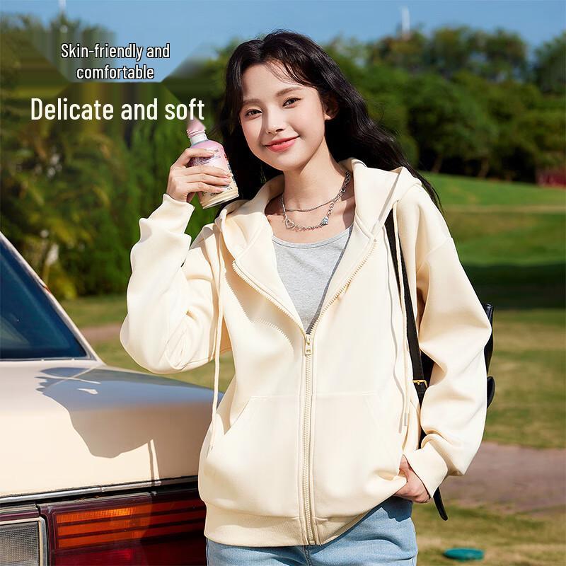 Baleno Women's Lamb Fleece Zip-Up Hoodie