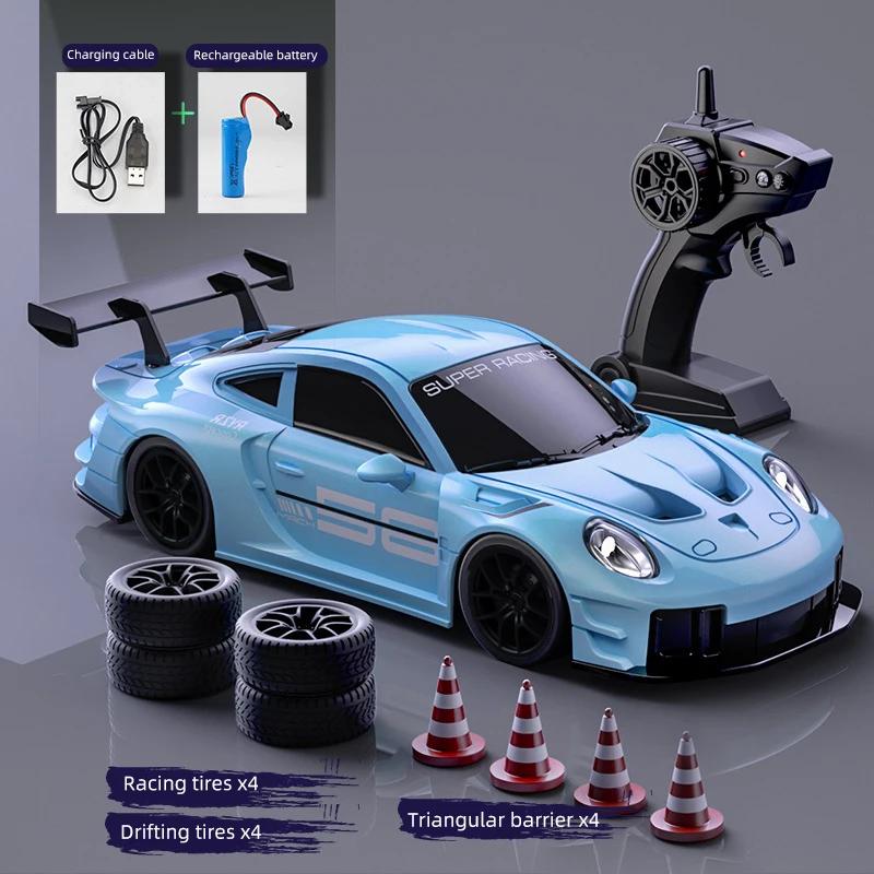 RC Drift Car 1/20 4WD Racing Vehicle Toy Car Model with Lights 2.4G 4CH Remote Control Sports Car Boys Competition Game Kids Toy