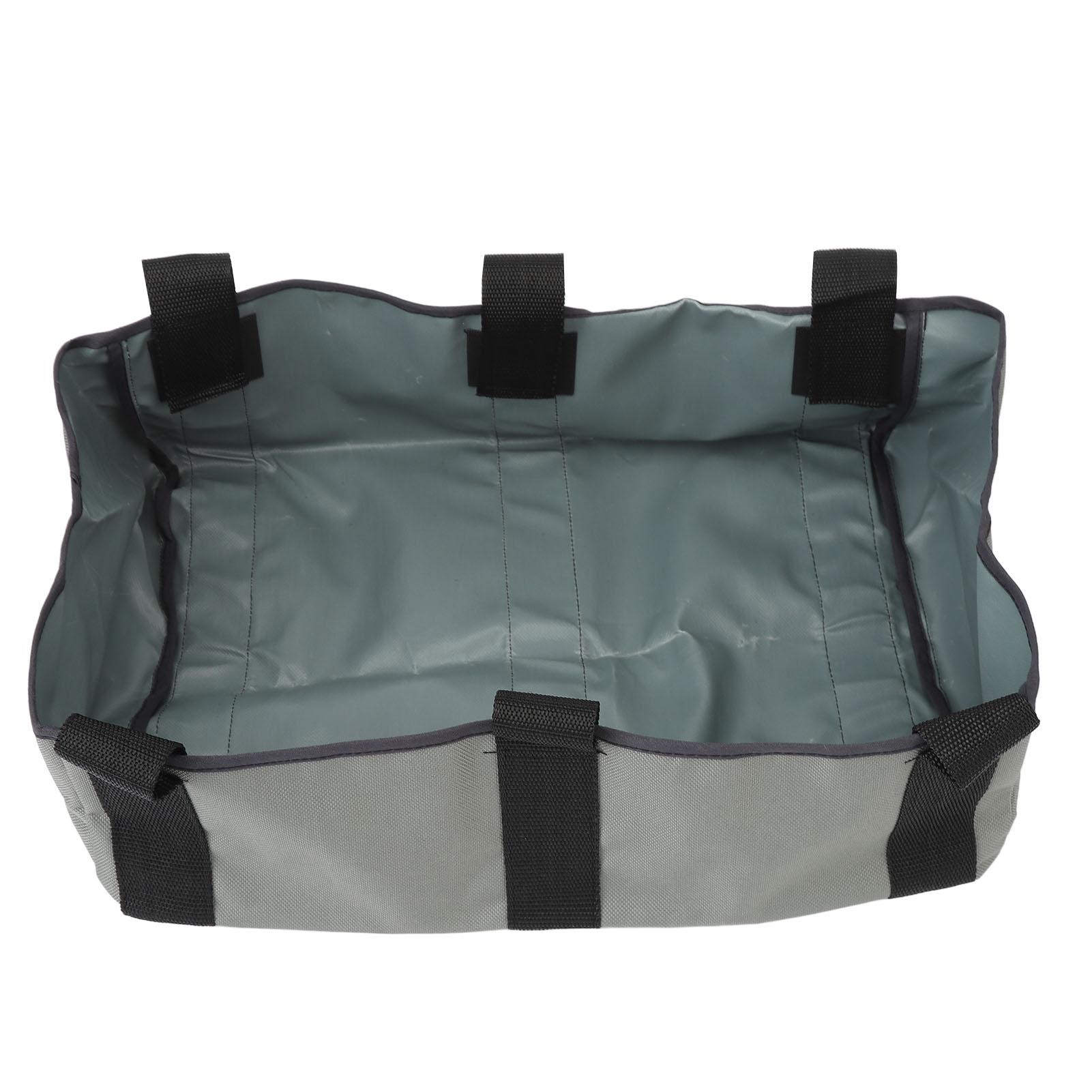 

Сумка для роллатора на липучке, портативная нейлоновая корзина для инвалидной коляски под сиденьем, для зонта, серая серый