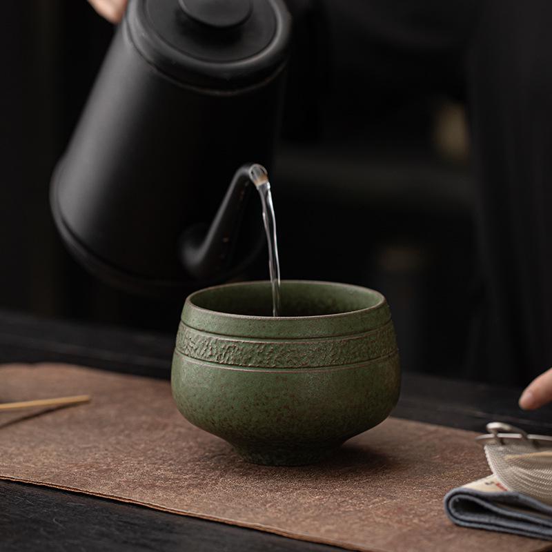 Song Dynasty Ceramic Matcha Set: Bowl, Whisk & Accessories