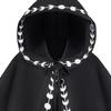 Halloween Medieval Printed Hooded Cloak Stage Cosplay Character Performance Costume Hooded Cloak.