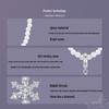 Yinziyun Originaldesign S925 Sterlingsilber Eisblume Winter Halskette für Damen