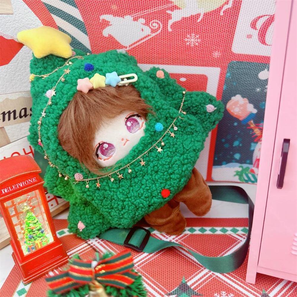 Crossbody 20CM Cotton Doll Clothes Christmas Tree Plush Toys Clothes  Doll Accessory