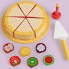 Wooden Simulation Birthday Fruit Cake Afternoon Dessert Puzzle Toy