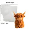 2025 New Alpine Cow Silicone Mold, Suitable for Resin Casting, Jewelry Making and Diy Handicrafts, Highland Cow Design