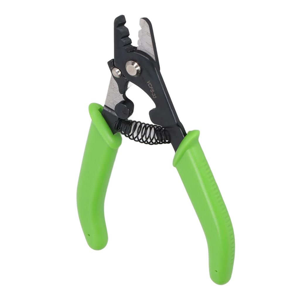 Green 3 Diameter Hole Optical Fiber Wire Stripper Simple Operation Optical Fiber Stripping Plier Cutter