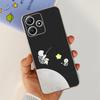 Cute Flower Cat Painted Case For Xiaomi Redmi 12 5G 2023 Soft Silicone TPU Back Cover For Redmi12 5G Global Phone Bumper