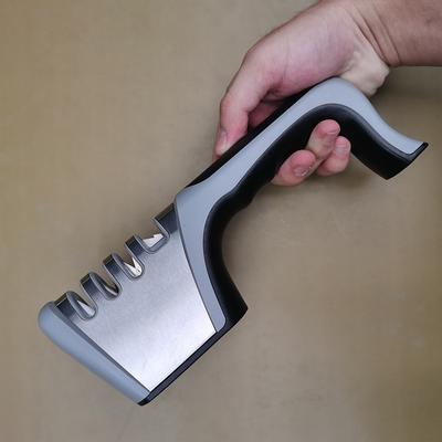 Affilacoltelli portatile multifunzione a 3 stadi tipo utensile per affilatura rapida con base antiscivolo accessori per coltelli da cucina gadget