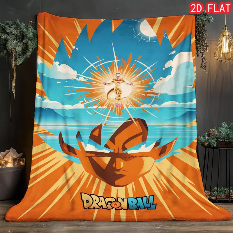 Dragon Ball New Design Blanket Fashion Flannel Printed Blanket for Anime Fans Home THW 75x90cm