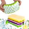 Thickened 37 Hole Honeycomb Ice Tray with Lid, Essential for Holiday Drinks and Frozen Desserts, Ice Mold, Refrigerator Ice Storage
