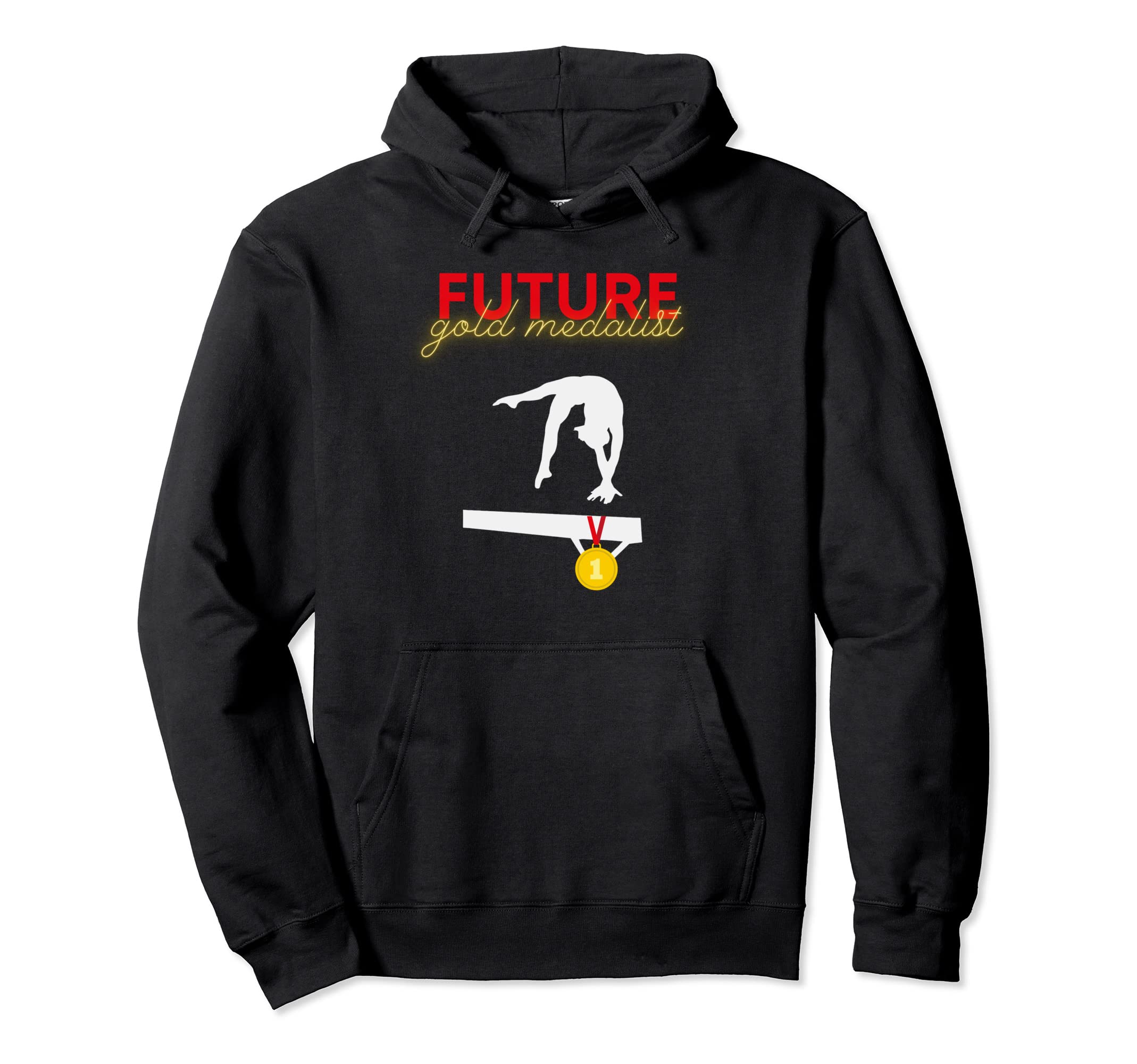 

Future gold medalist gymnast balance beam hoodie чорний