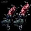 N-5214 Men's Thickened Silicone Wolf Tooth Sleeve - Enlarged Erotic Knot Design.