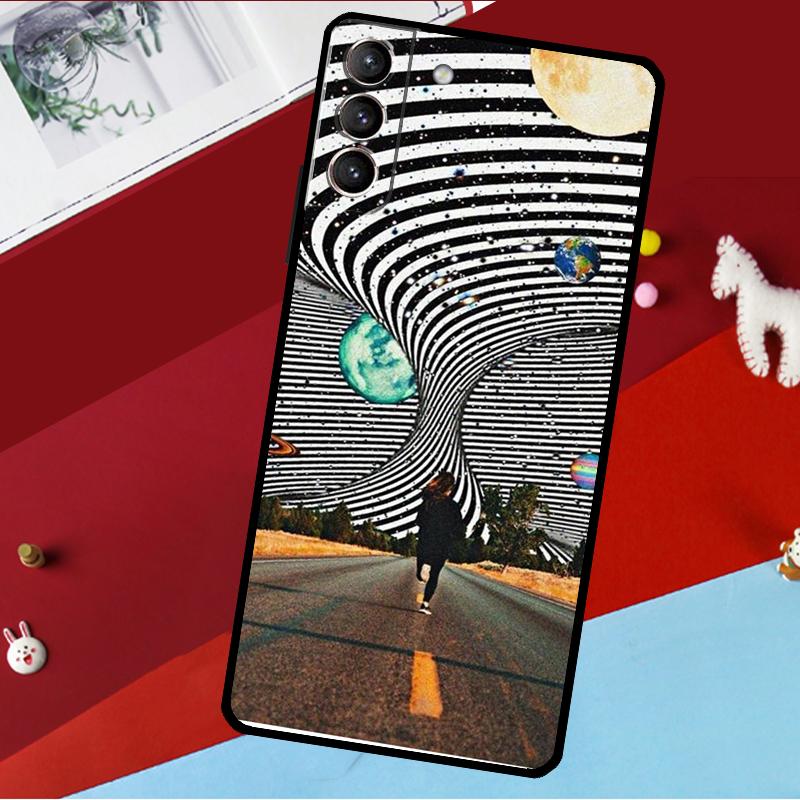 Art Aesthetic Trippy Psychedelic Funda For Samsung Galaxy S26 S25 S24 S21 S22 S23 Ultra S10 Plus S20 FE S25 FE Phone Case