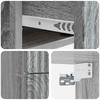 Wall Mounted Nightstand 2 pcs Grey Sonoma 33 x 34.5 x 40 cm