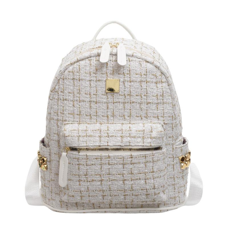 Schoolbag Korean version backpack women's large-capacity backpack new wool backpack fashion college backpack schoolbag women's bag