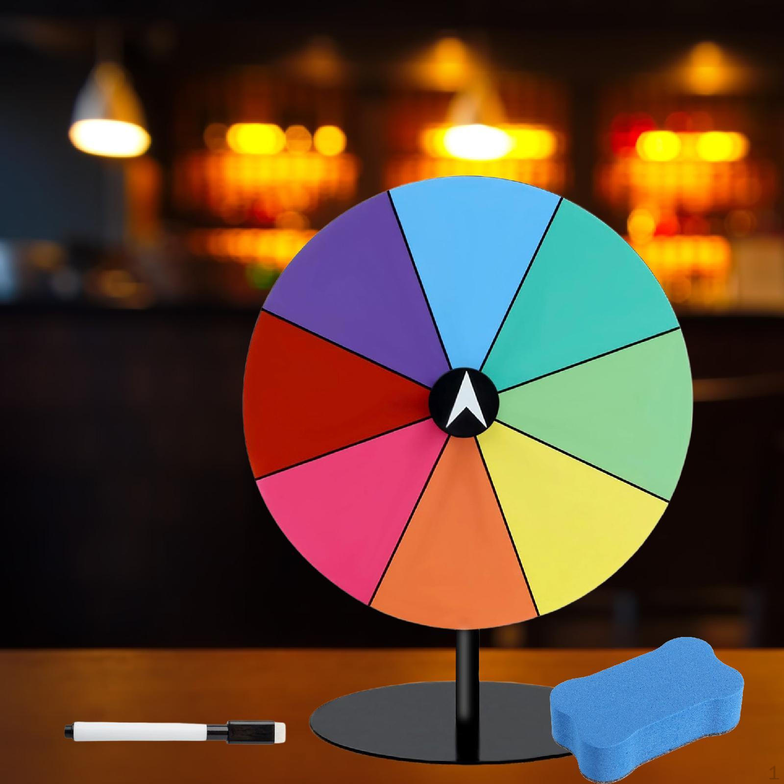 

Настольный призовой поворотный стол Колесо Фортуны Простая сборка Акриловая редактируемая рулетка для without Eraser