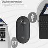 Logitech Pebble M350 Wireless Mouse Bluetooth-compatible 5.2+2.4G Dual Mode Silent Usb Receiver