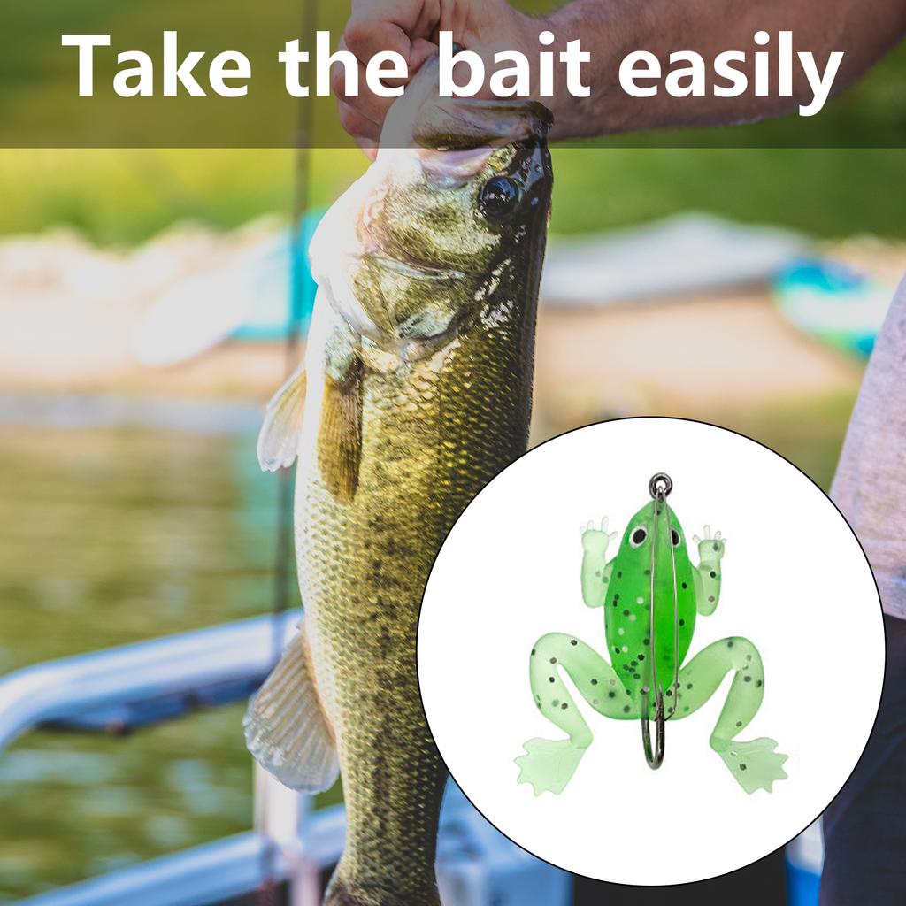 30Pcs Double Propellers Fishing Lures Soft Fish Lures Soft Large Feet Swimbaits Lures Swimbaits Artificial Frogs Lures