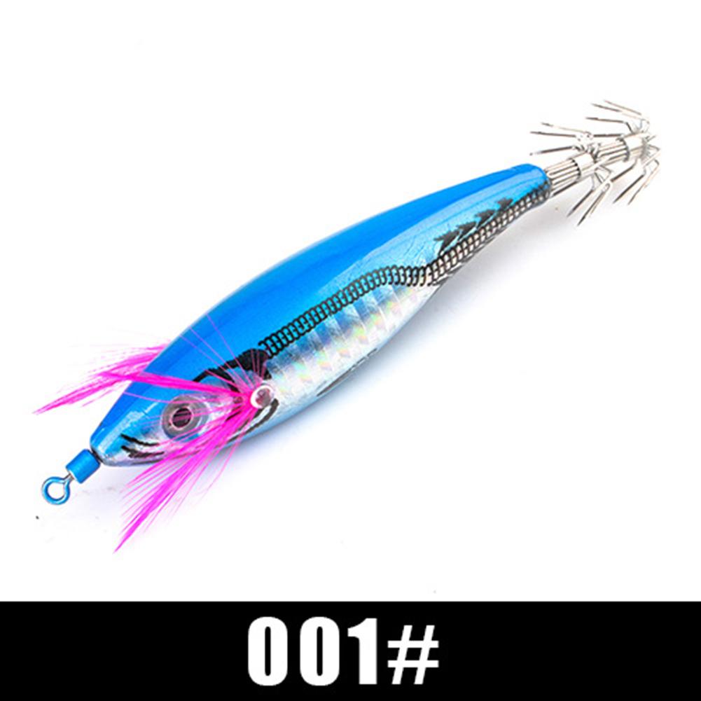 Simulation Shrimp Cuttlefish Bait 7cm Artificial Casting Lure 3D Eyes with Hooks for Outdoor Fishing Gear