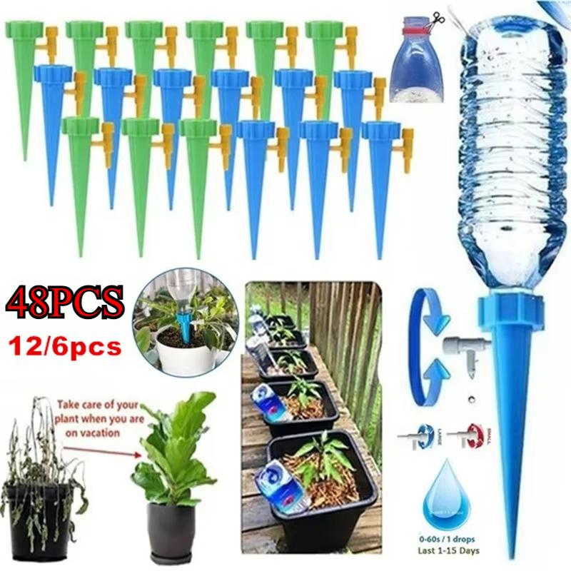 1/10pcs Auto Drip Irrigation Watering System Dripper Spike Kits Garden Household Plant Flower Automatic Waterer Tools