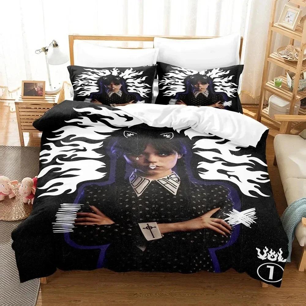 Movie Pattern Microfiber Bedding Set For Boys, Movie Pattern, Winter Duvet Cover Set, Film Anime Bed Set, Comforter Cover