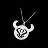 Genshin Impact Pendant Necklace Teen Cute Anime Cartoon Ghost Stainless Steel Necklace for Men Women Jewelry Accessories Gift