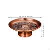 Buddhist Fruit Bowl Decorative Lotus Design Stable Base Footed Temple Tray for